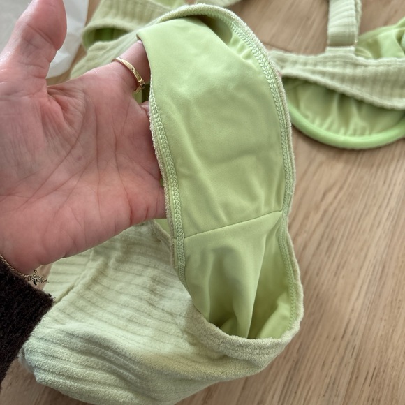 Women's Ribbed Intimates Set - Light Green - Picture 4 of 4